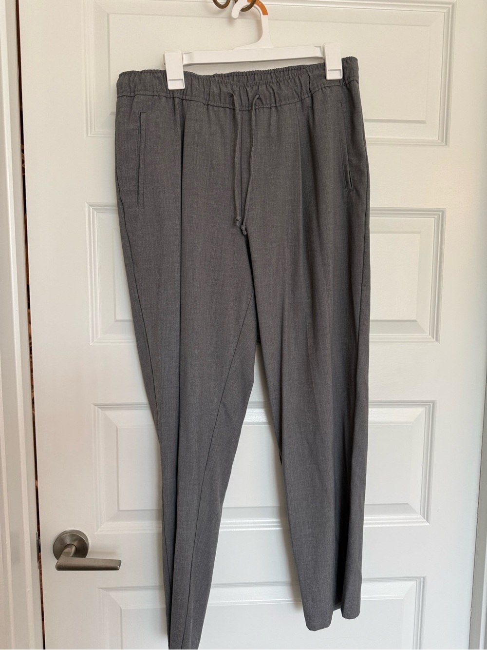 Old Navy Gray Drawstring Dress Pants Gray Large